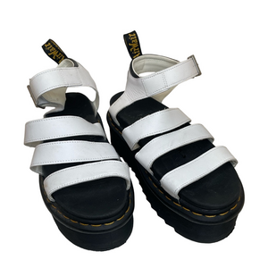 Dr Martens White Platform Sandals size 9